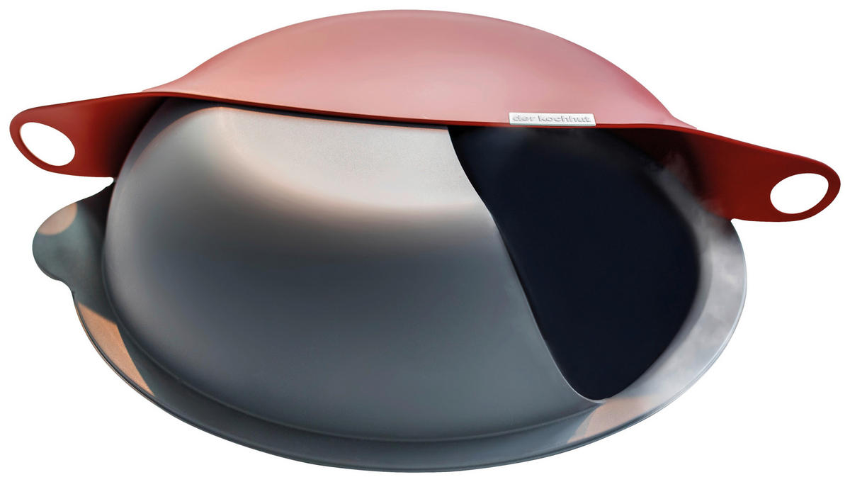 KOCHHUT  - Dunkelgrau/Rot, Basics, Kunststoff (28/28/8cm) - HKT