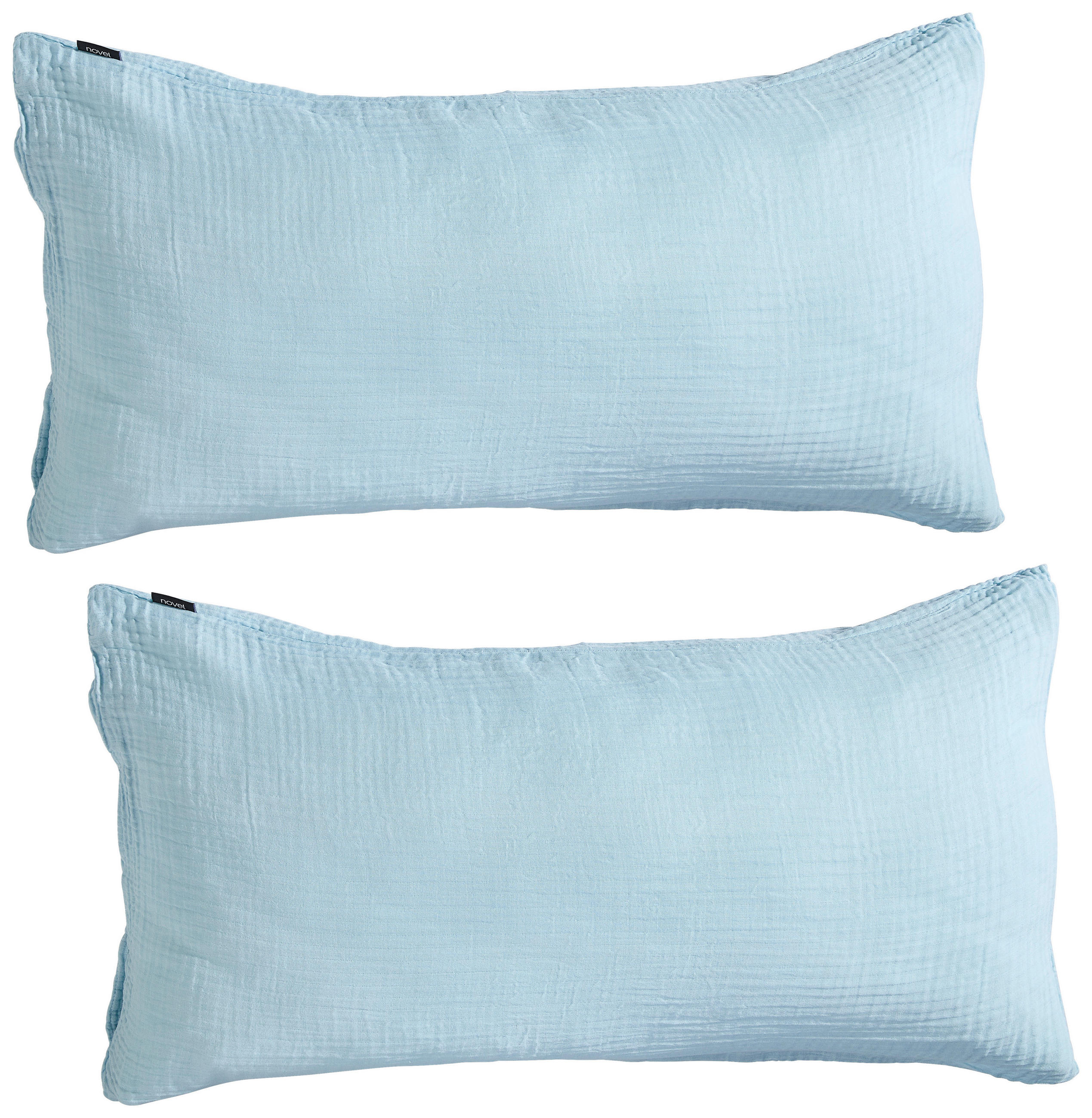 KISSENBEZUG-SET GENTANO 40/80 cm  - Hellblau, Basics, Textil (40/80cm) - Novel