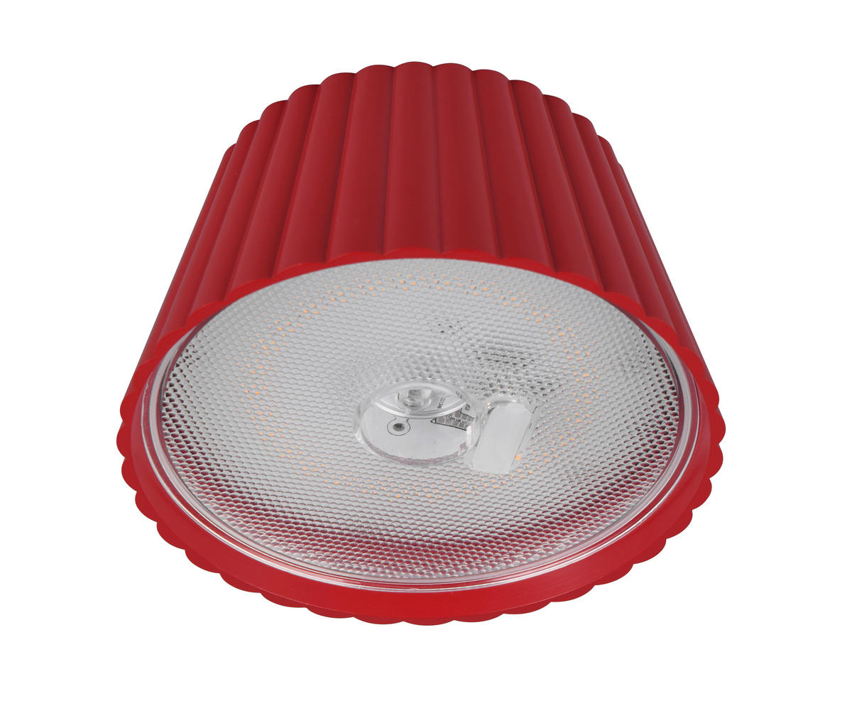 AKU STOJACÍ LAMPA, 13,5/123 cm  - červená, Design, kov (13,5/123cm)