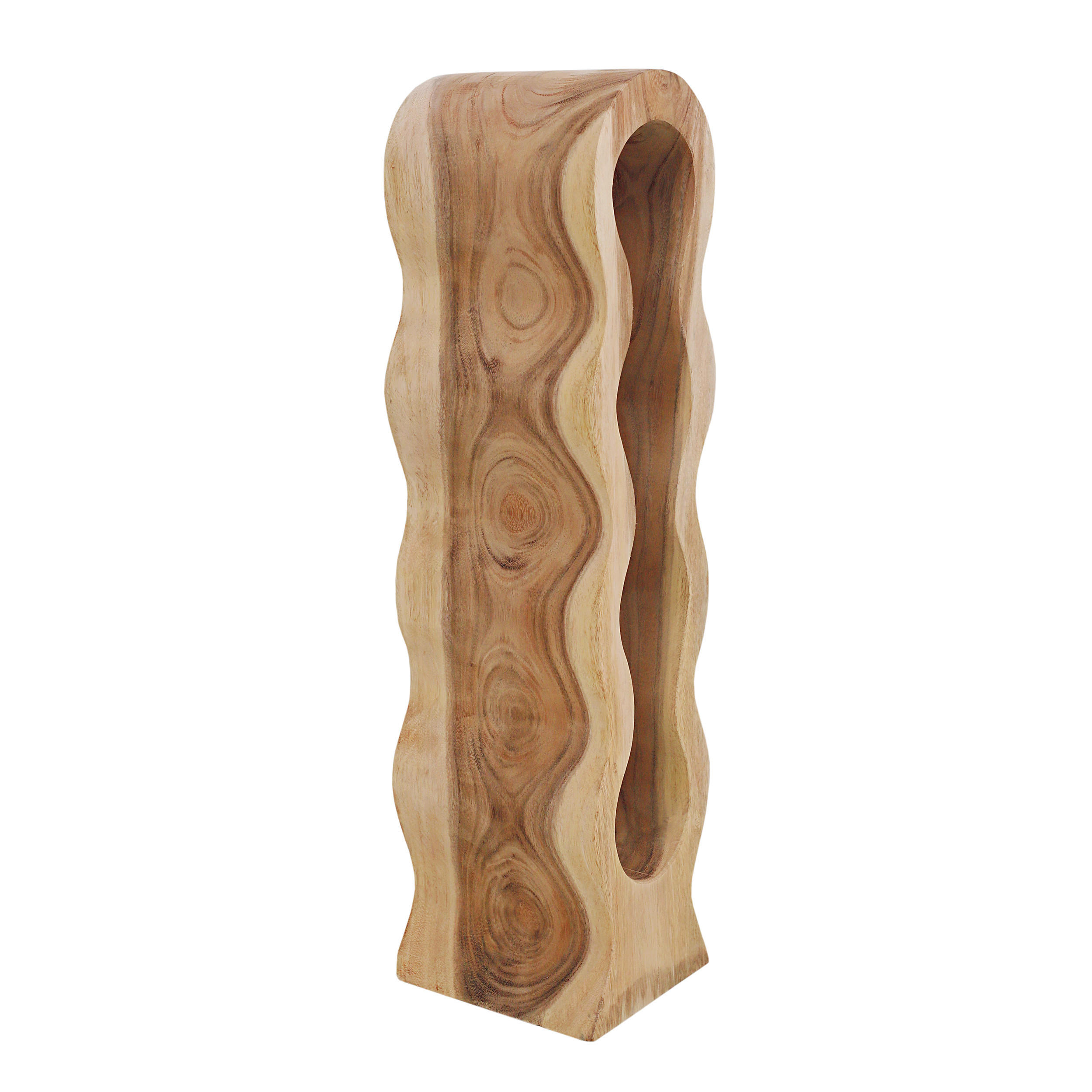 WEINREGAL  - Naturfarben, MODERN, Holz (14/66/18cm) - MID.YOU