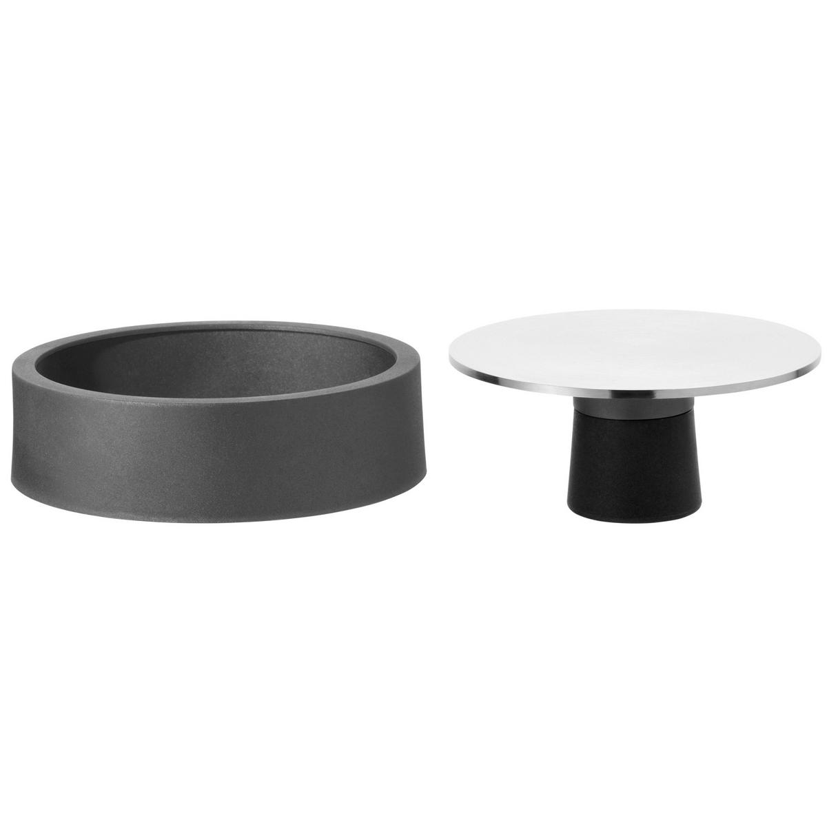 HAMBURGERPRESSE   - Edelstahlfarben/Schwarz, Basics, Kunststoff/Metall (12,5cm) - WMF
