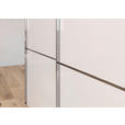 SCHWEBETÜRENSCHRANK 301/223/68 cm 3-türig Grau, Weiß  - Chromfarben/Weiß, KONVENTIONELL, Glas/Holzwerkstoff (301/223/68cm) - Novel