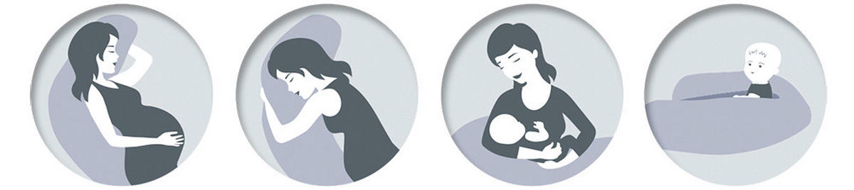 STILLKISSEN 190 cm BAMBOO COLLECTION   - Hellgrau/Weiß, Basics, Textil (190cm) - Theraline