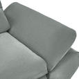 ECKSOFA  in Flachgewebe Mintgrau  204/341 cm  - Mintgrau/Schwarz, Design, Textil/Metall (204/341cm) - Xora