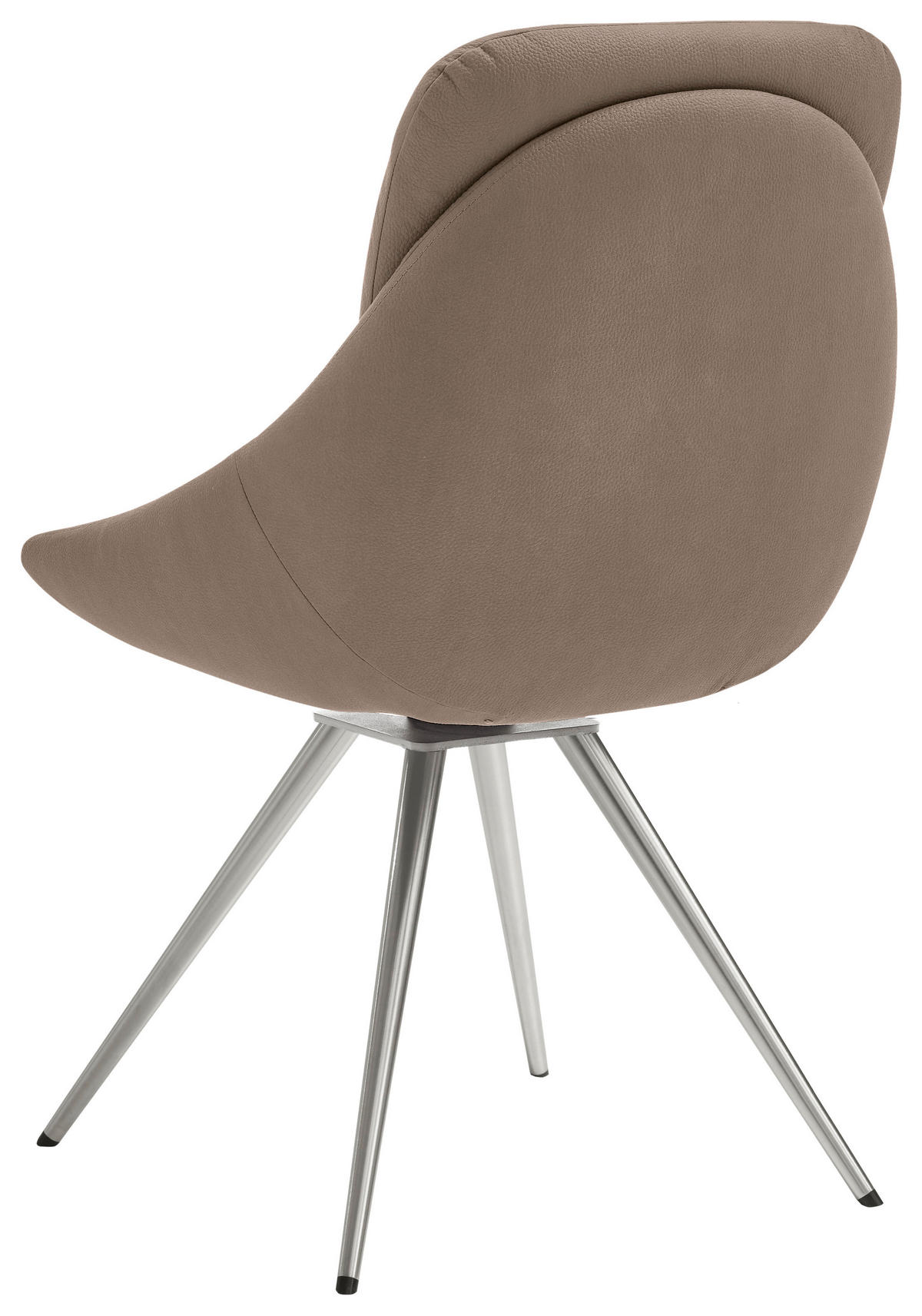 STUHL  in Stahl  - Edelstahlfarben/Fango, Design, Textil/Metall (55/91/64cm) - Venjakob