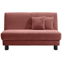 SCHLAFSOFA Cord Rot  - Rot/Schwarz, Design, Textil/Metall (145/85/100cm) - Carryhome