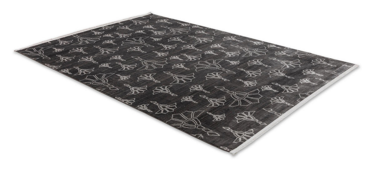 WEBTEPPICH 140/200 cm New Cornflower Anthrazit rechteckig  - Anthrazit, KONVENTIONELL, Textil (140/200cm) - Joop!
