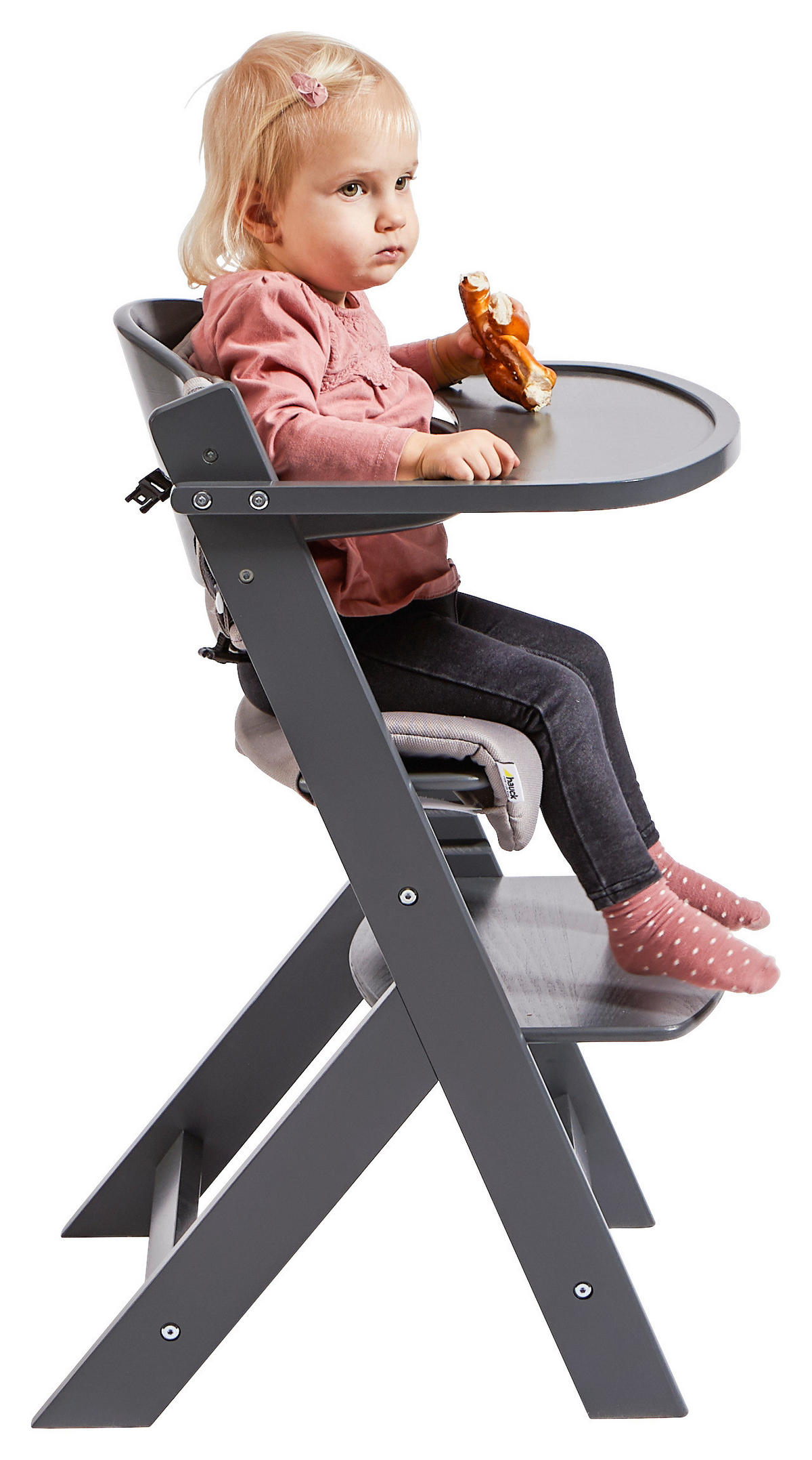 ETETŐSZÉK Lunch  - sötétszürke, Lifestyle, fa (45/50,5/78,5cm) - My Baby Lou