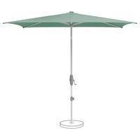 SONNENSCHIRM Grün  - Silberfarben/Grün, KONVENTIONELL, Textil/Metall (250/200cm) - Suncomfort by Glatz