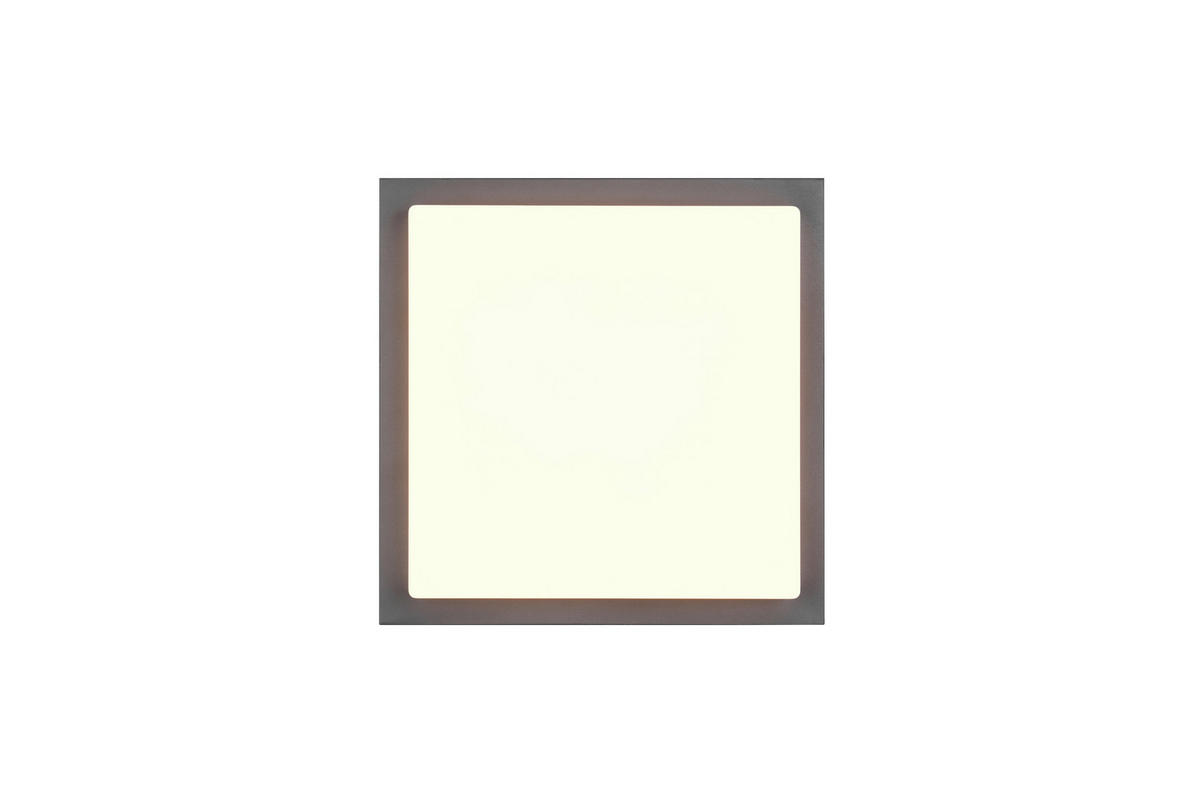 AUSSENDECKENLEUCHTE - Weiss/Anthrazit, Basics, Kunststoff/Metall (30/5,7/30cm)