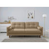SCHLAFSOFA Noret in Hellbraun  - Hellbraun/Buchefarben, Design, Holz/Textil (222/93/99cm) - MID.YOU