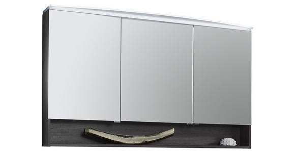 BADEZIMMER - Eichefarben/Weiß, Design, Glas/Holzwerkstoff (140cm) - Dieter Knoll