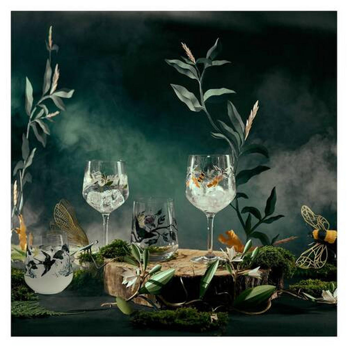 GINGLAS 710 ml 2-teilig  - Goldfarben/Schwarz, LIFESTYLE, Glas (10,2/10,2/12,4cm) - Ritzenhoff