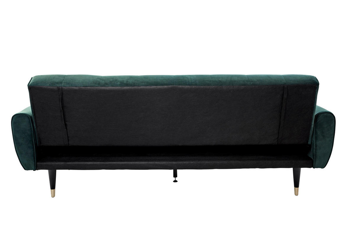 SCHLAFSOFA Samt Grün, Opal  - Goldfarben/Opal, MODERN, Holz/Textil (213/83/83cm) - Livetastic
