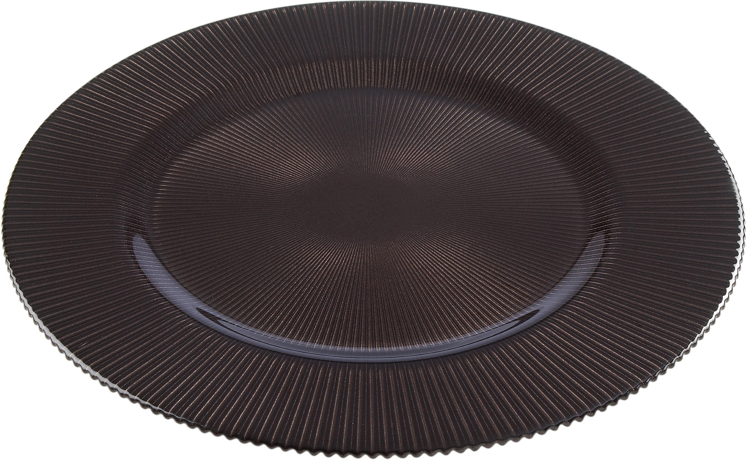 FARFURIE PLATOU  34 cm  - maro închis, Konventionell, sticlă (34cm) - Novel