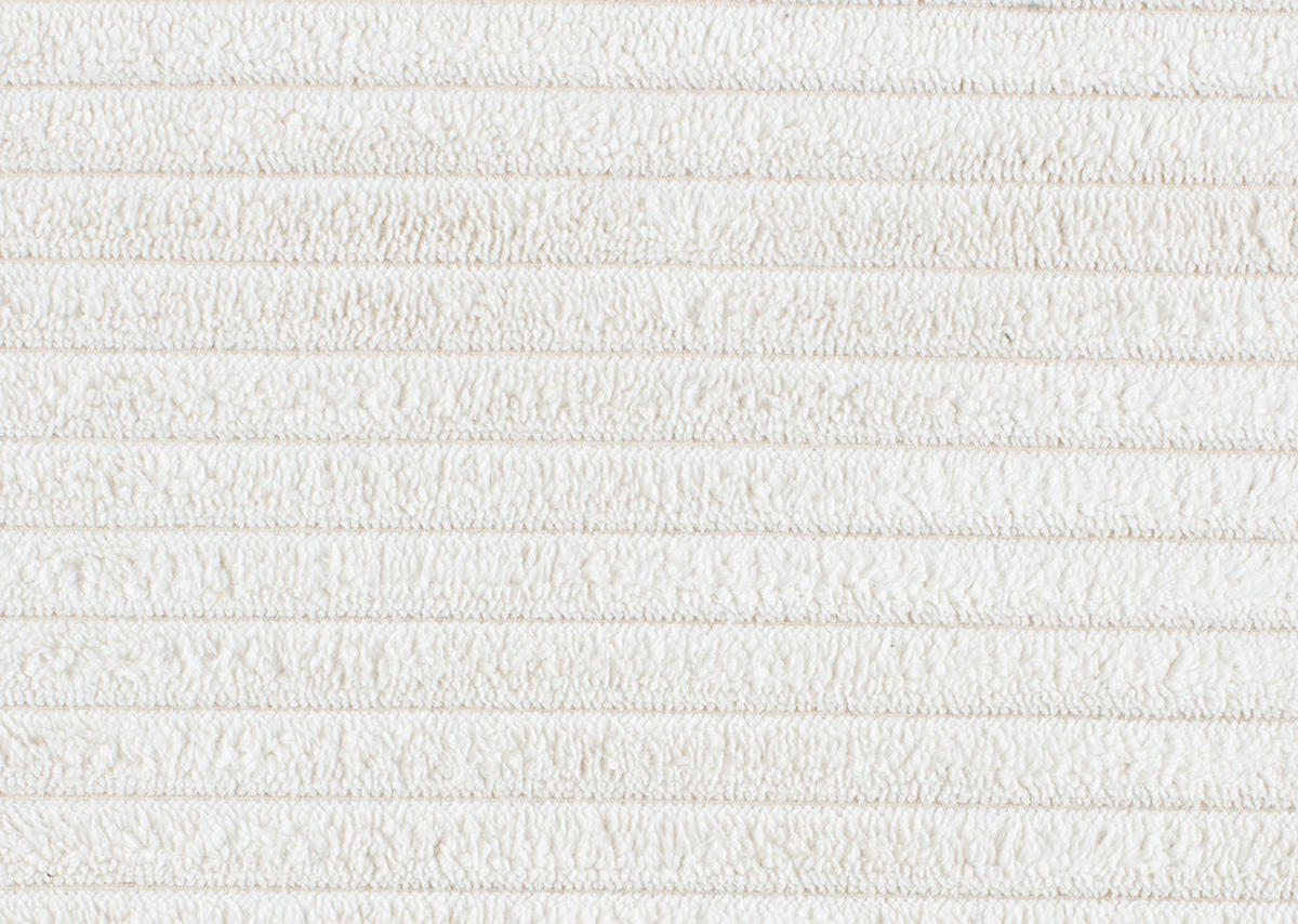 WOHNLANDSCHAFT Creme Cord  - Creme/Schwarz, KONVENTIONELL, Textil/Metall (197/303/148cm) - Carryhome