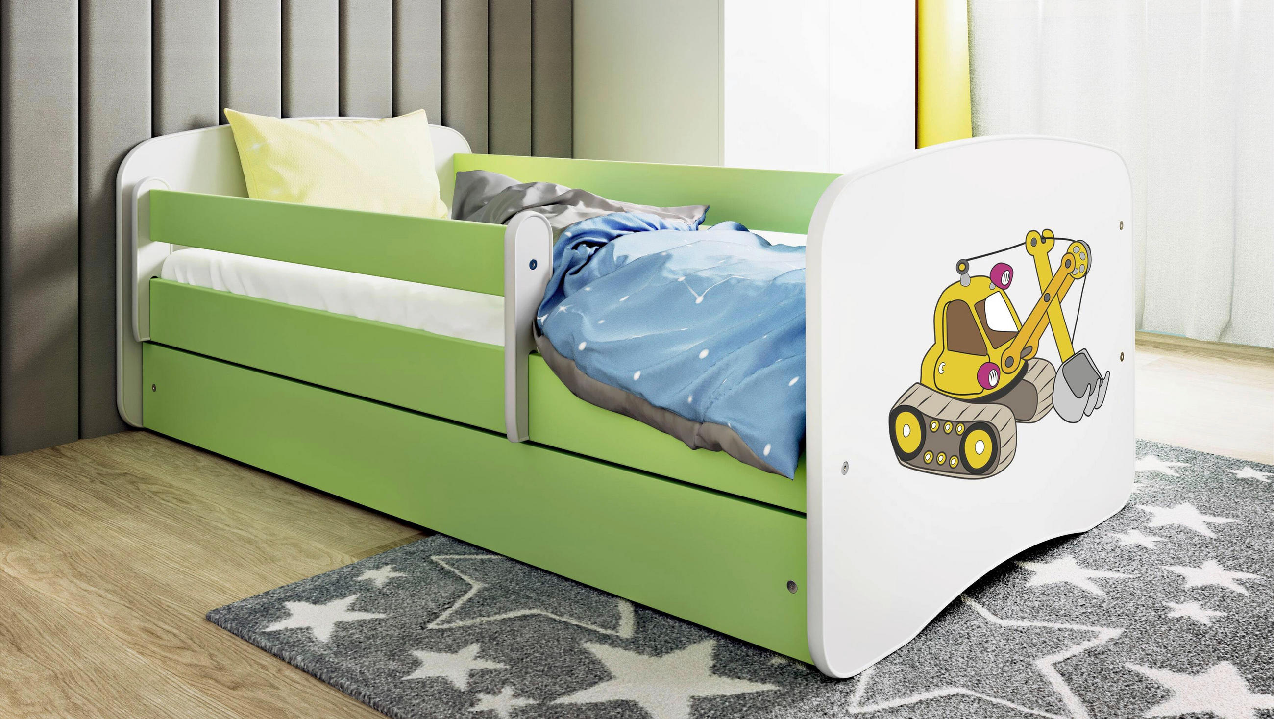Mid.you Kinder-/Juniorbett Babydreams Grün 80x160 cm