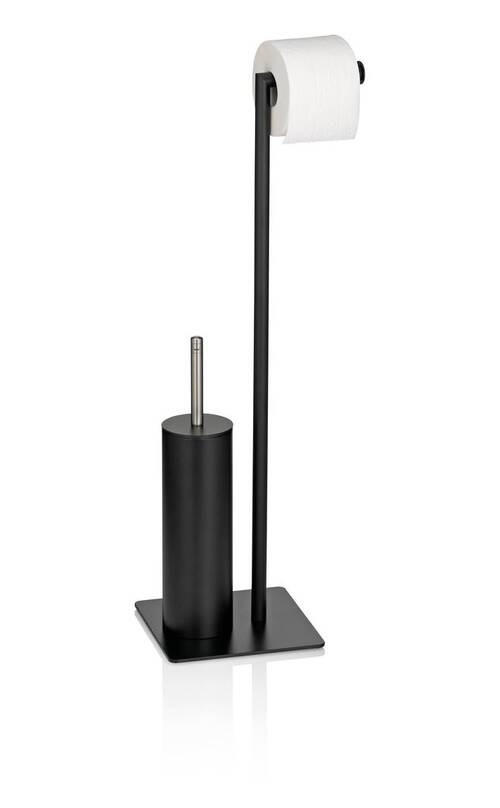 KOMBINACIJA TOALETNE ČETKE  crna  metal  STYLE  - crna, Basics, metal (20/20/71cm) - Kela