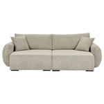 BIGSOFA Flachgewebe Mintgrün  - Schwarz/Mintgrün, KONVENTIONELL, Kunststoff/Textil (250/72/145cm) - Carryhome