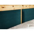 BOXSPRINGBETT 180/200 cm  in Petrol  - Petrol, Natur, Holz/Textil (180/200cm) - Linea Natura