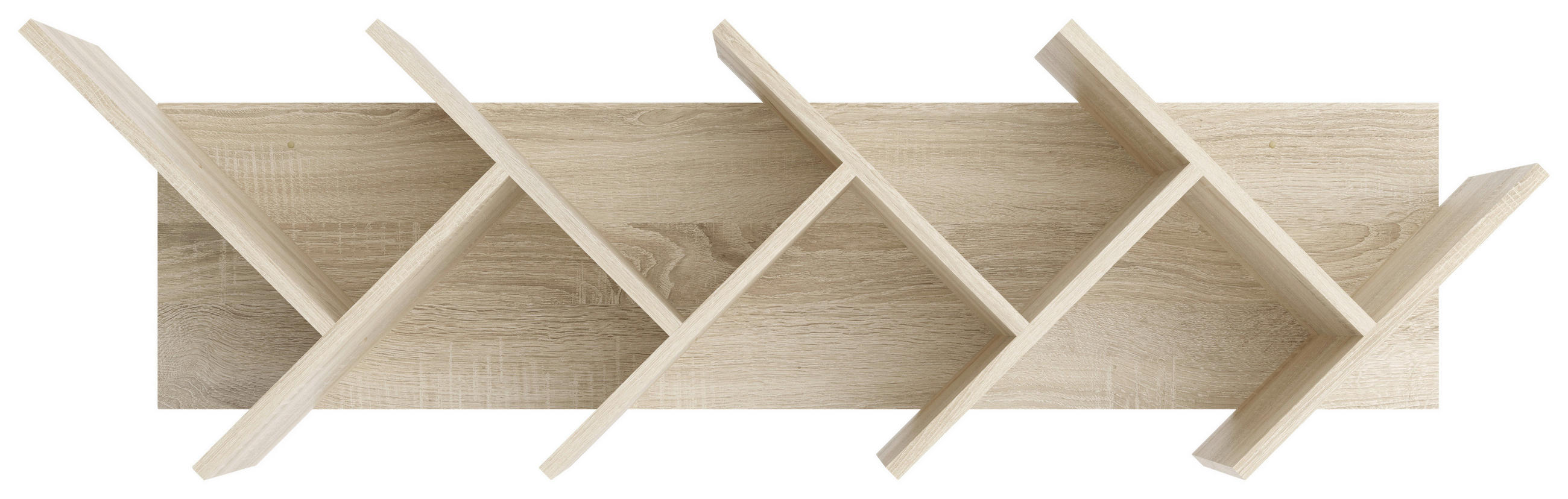 WANDREGAL Eichefarben  - Eichefarben, KONVENTIONELL, Holzwerkstoff (128/39/26cm) - MID.YOU