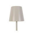 AKKU-STEHLEUCHTE 22/130 cm - Sandfarben, Design, Kunststoff/Metall (22/130cm) - Novel