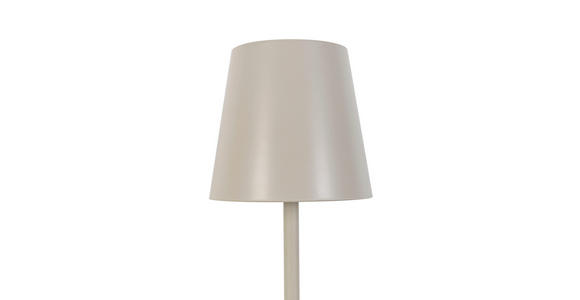 AKKU-STEHLEUCHTE 22/130 cm - Sandfarben, Design, Kunststoff/Metall (22/130cm) - Novel