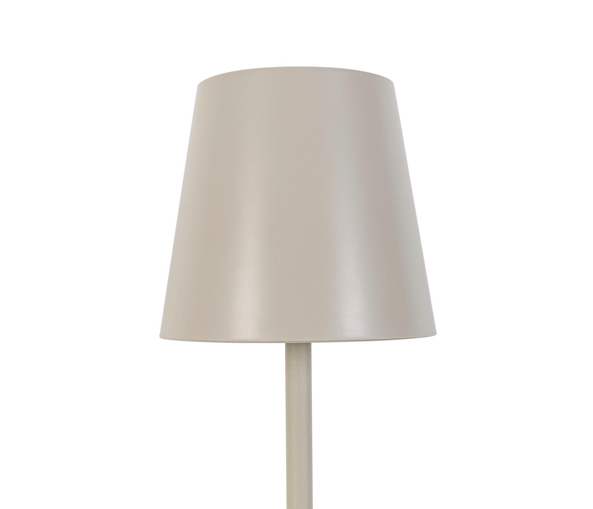 AKU STOJACÍ LAMPA, 22/130 cm  - pískové barvy, Design, kov/plast (22/130cm) - Novel