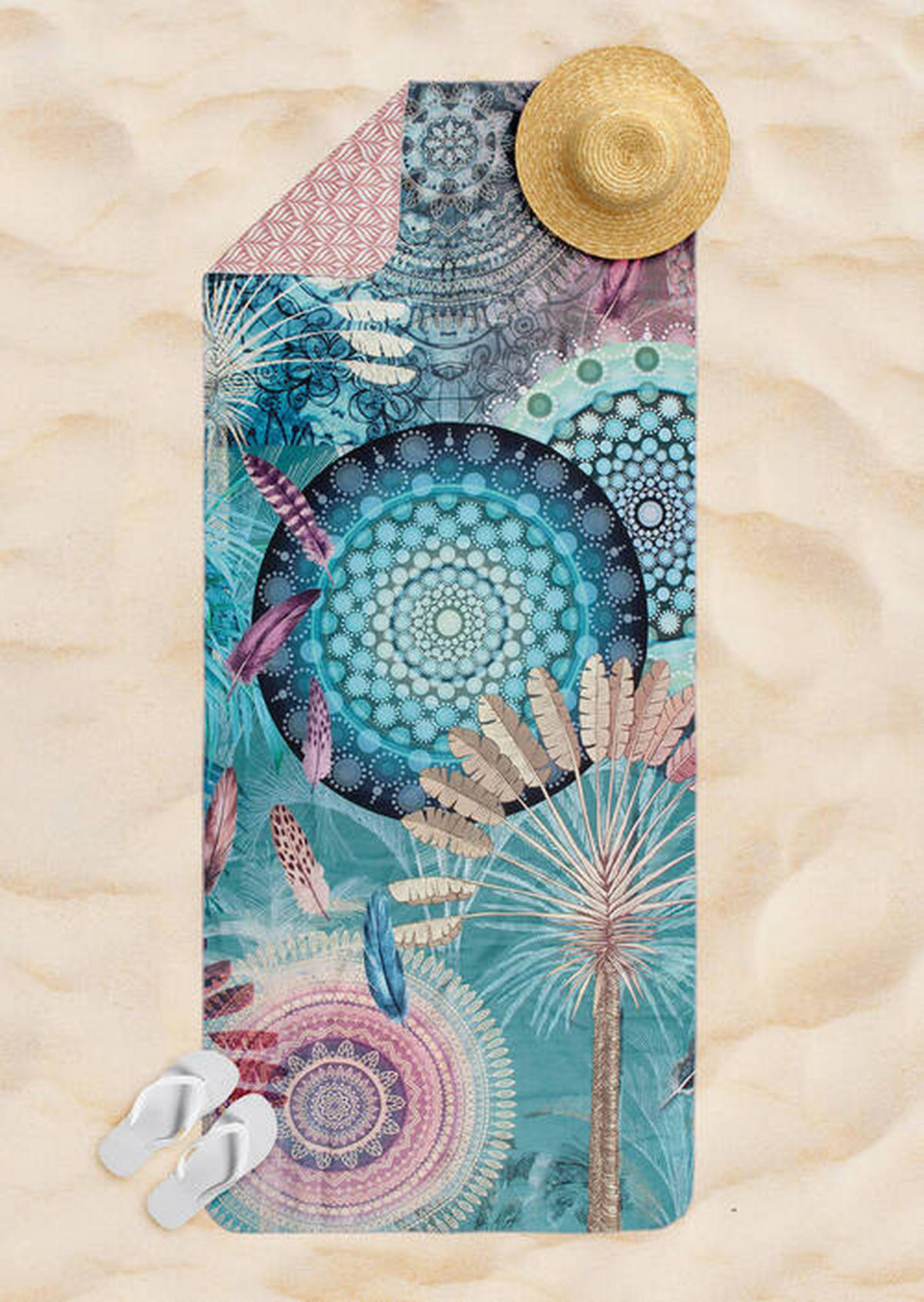 SPORTHANDTUCH 75/180 cm Multicolor  - Multicolor, Trend, Textil (75/180cm)