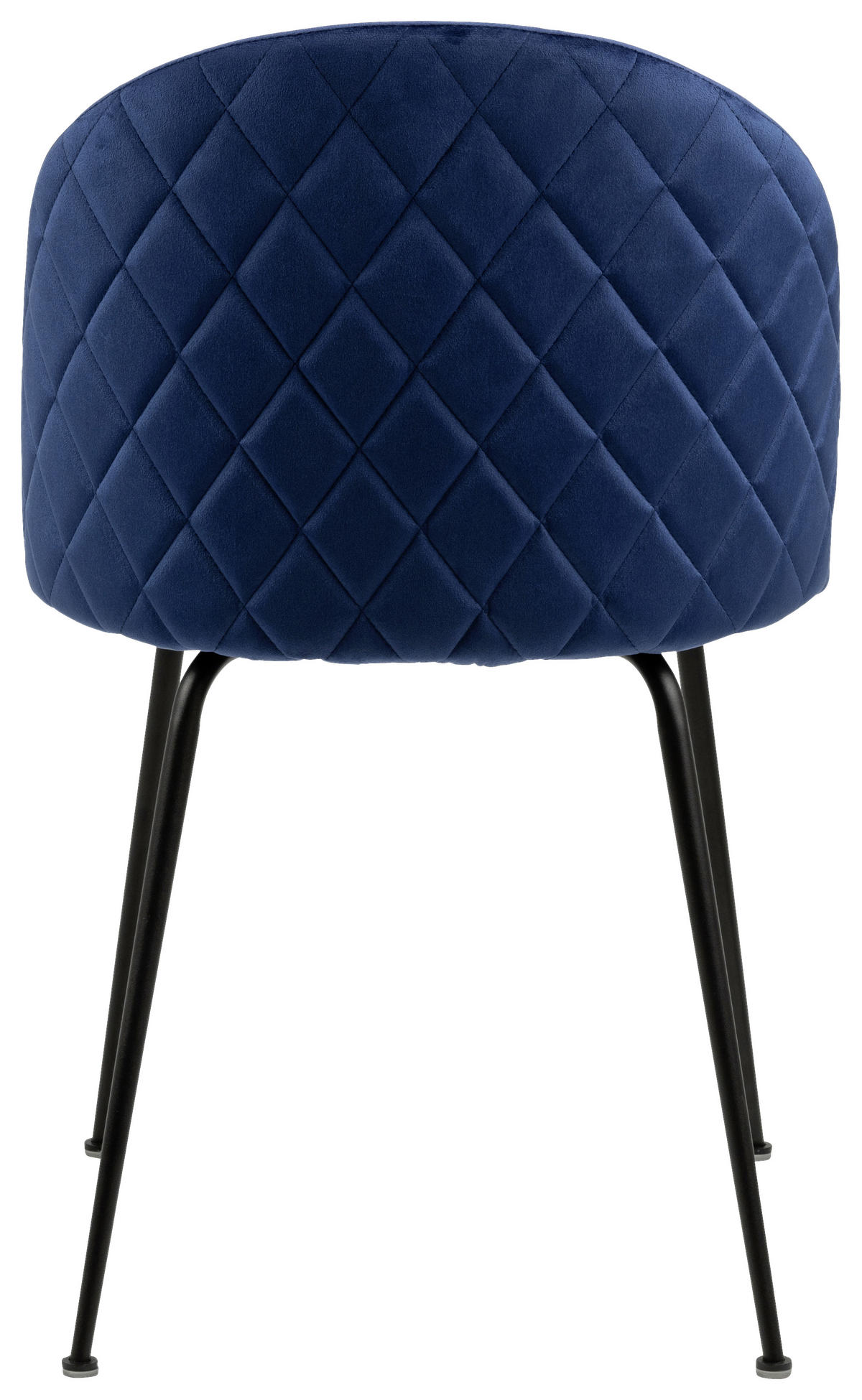 STOL, tekstil temno modra  - črna/temno modra, Konvencionalno, kovina/tekstil (49,5/80,5/54cm) - Ambia Home