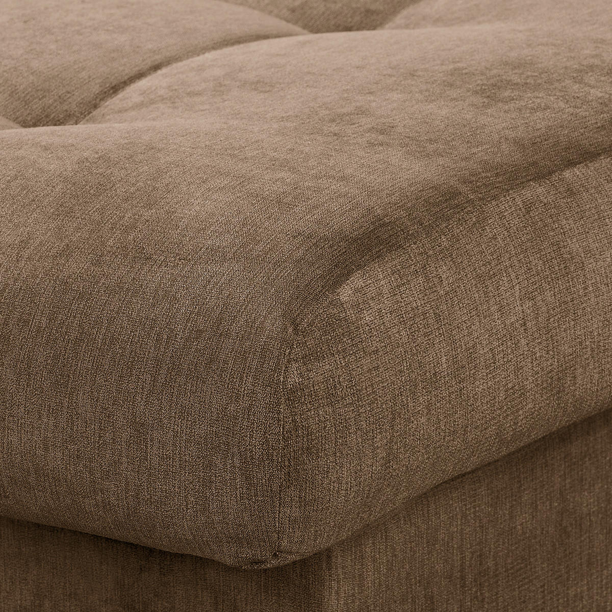 ECKSOFA Naomi Braun Mikrofaser Rückenkissen  - Schwarz/Braun, Design, Kunststoff/Textil (284/243cm) - P & B