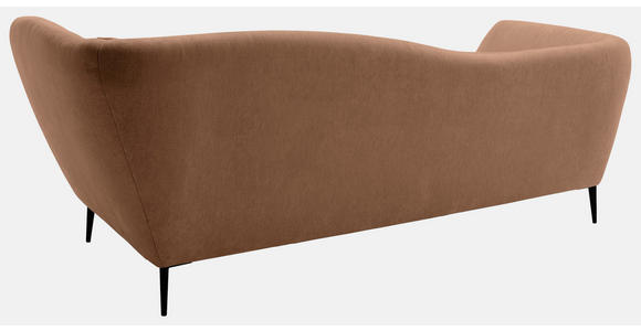 RÉCAMIERE Braun Chenille Zierkissen, Rücken echt  - Schwarz/Braun, KONVENTIONELL, Textil/Metall (224/70/97cm) - Hom`in