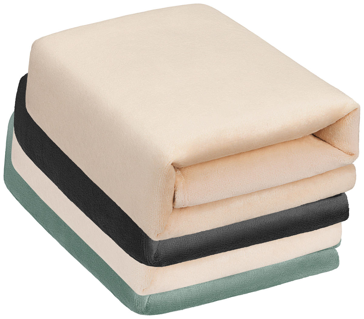 DECKE EMMA 220/240 cm  - Smaragdgrün, Basics, Textil (220/240cm) - Novel