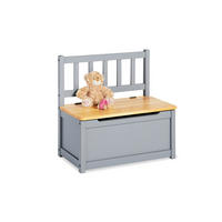 KINDERSITZBANK - Hellgrau/Naturfarben, Basics, Holz (57/31/55cm) - Pinolino