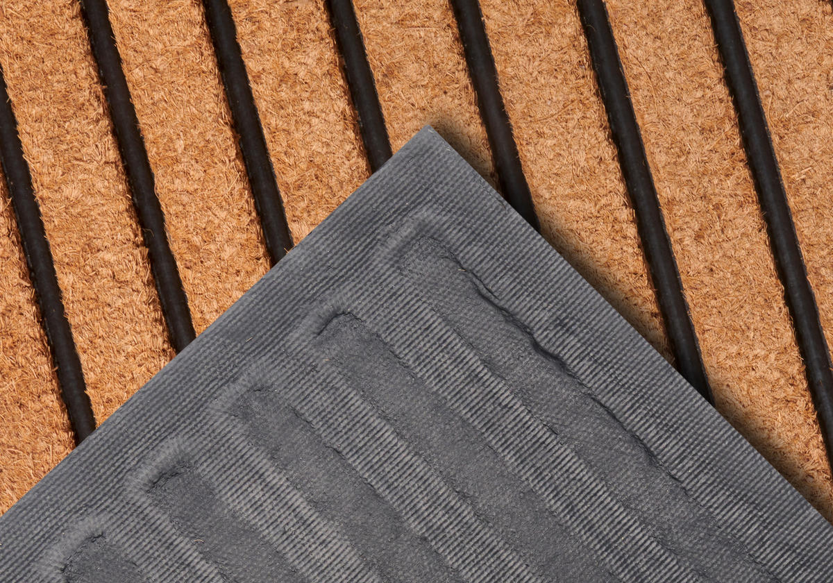 KOKOSMATTE  45/75 cm  Schwarz, Hellbraun  - Hellbraun/Schwarz, Basics, Naturmaterialien/Kunststoff (45/75cm)