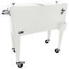 KÜHLBOX Weiß 76 L  - Weiß, KONVENTIONELL, Kunststoff/Metall (43/89/92cm) - Ambia Garden