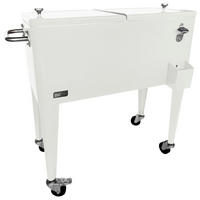 KÜHLBOX Weiß 76 L  - Weiß, KONVENTIONELL, Kunststoff/Metall (43/89/92cm) - Ambia Garden