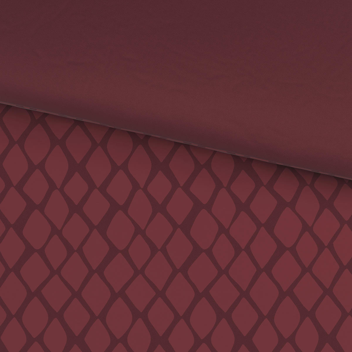 WENDEBETTWÄSCHE SNAKO Satin 200/200 cm  - Kirschrot, Design, Textil (200/200cm) - Dieter Knoll