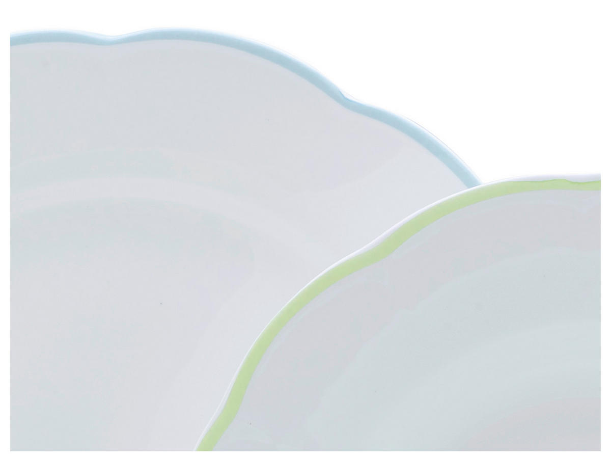 TAFELSERVICE Lila, Weiß, Hellblau, Hellrosa, Limette Florine Bunt 8-teilig  - Hellrosa/Lila, Basics, Keramik - Creatable