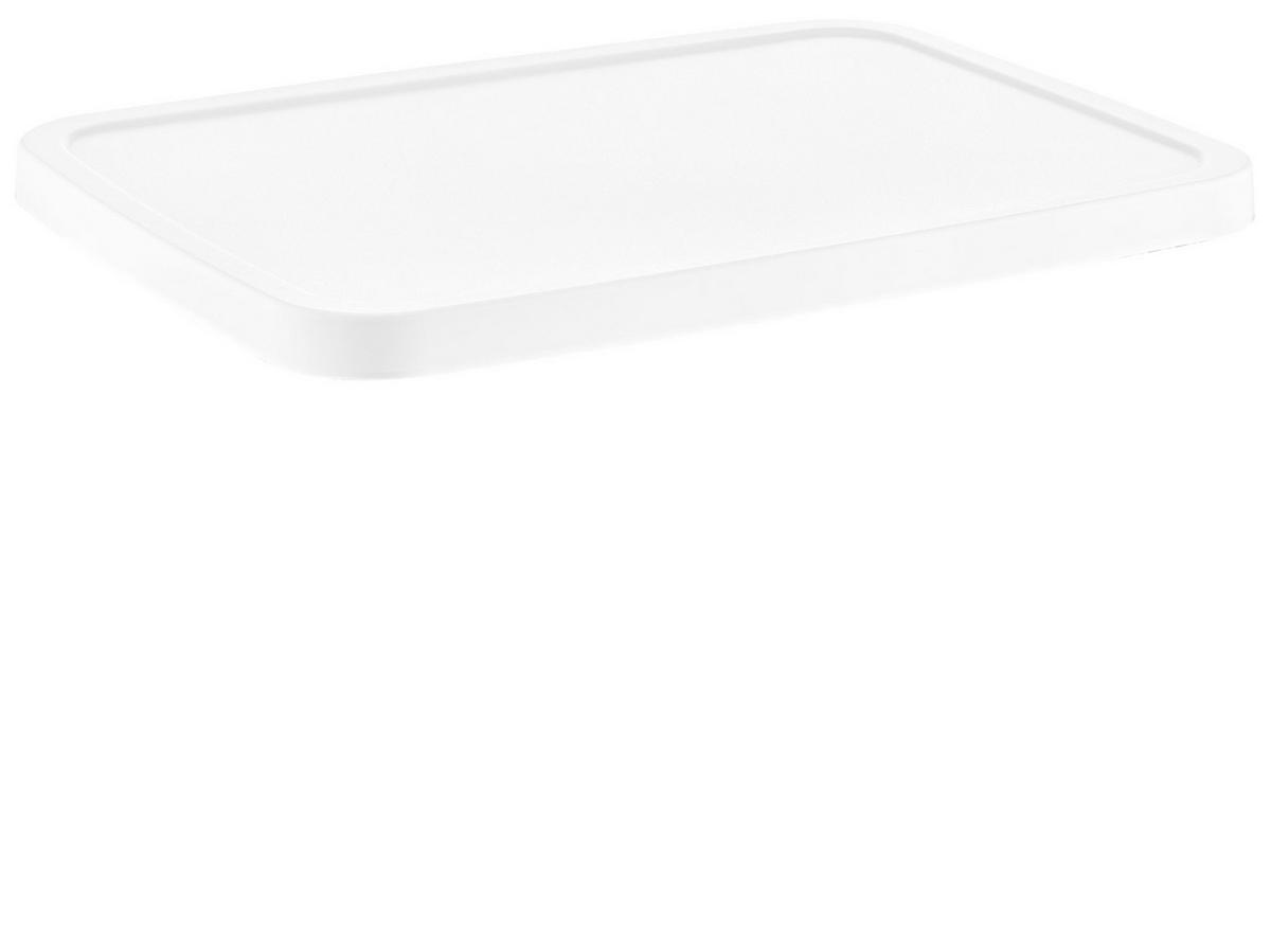 DECKEL  - Weiß, Basics, Kunststoff (28/38,5cm) - Homeware