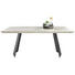 ESSTISCH rechteckig Grau, Schwarz - Schwarz/Grau, Design, Metall (180/100/76cm) - Novel