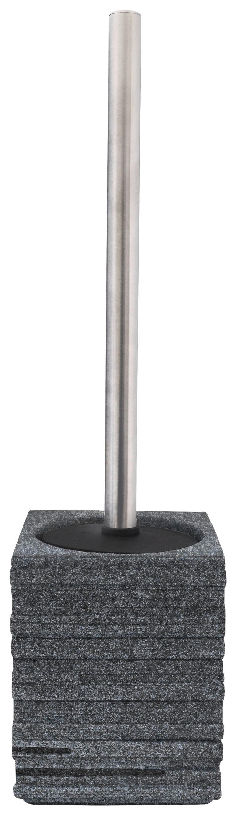 WC-BÜRSTENGARNITUR in Metall  Kunststoff   - Chromfarben/Grau, Basics, Kunststoff/Metall (9,5/38,5/9,5cm) - Sadena