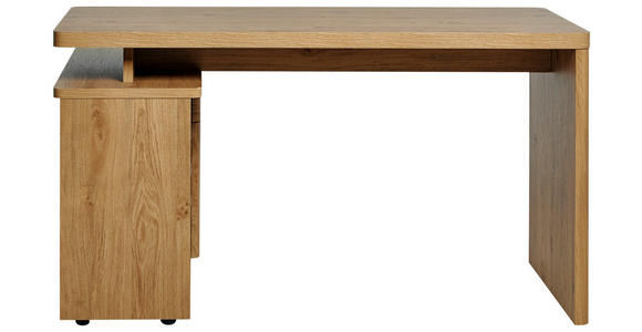 ECKSCHREIBTISCH 140/117,5/77 cm in Eichefarben - Eichefarben, KONVENTIONELL, Holzwerkstoff (140/117,5/77cm) - Novel
