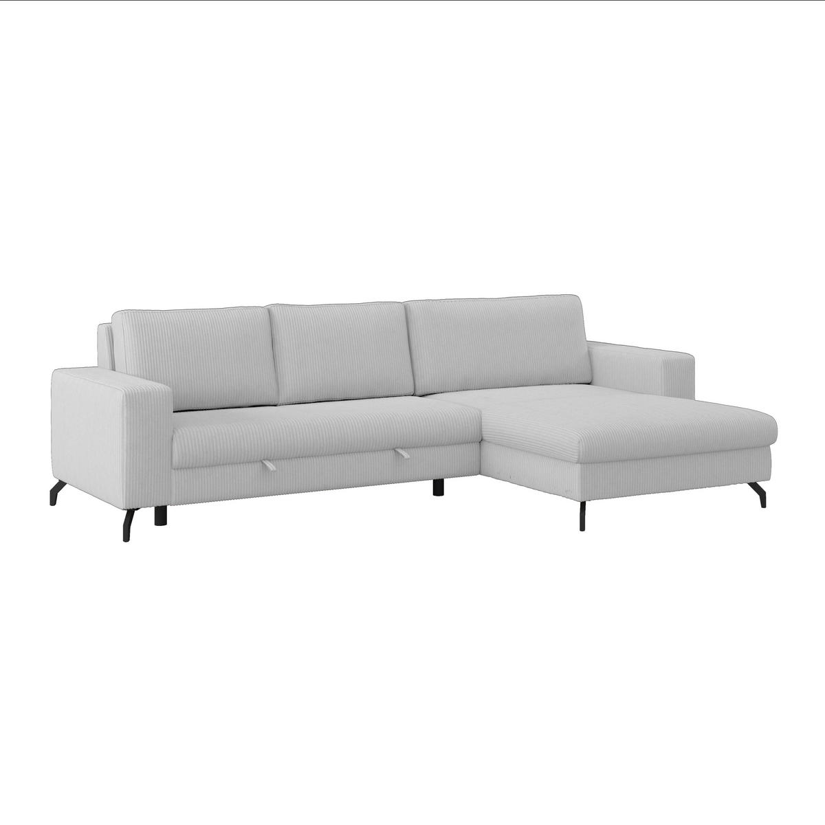 ECKSOFA Hellgrau  - Hellgrau, Trend, Textil (290/178cm) - P & B