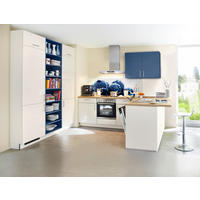 EINBAUKÜCHE SOFT LACK  - Blau/Weiß, Design, Holzwerkstoff - Nolte Küchen