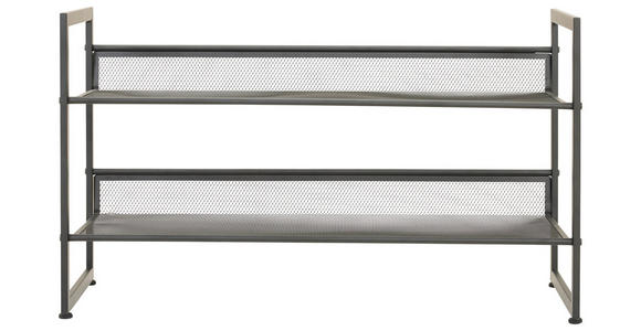 SCHUHREGAL 72/40/30 cm  - Schwarz, Basics, Metall (72/40/30cm) - Xora