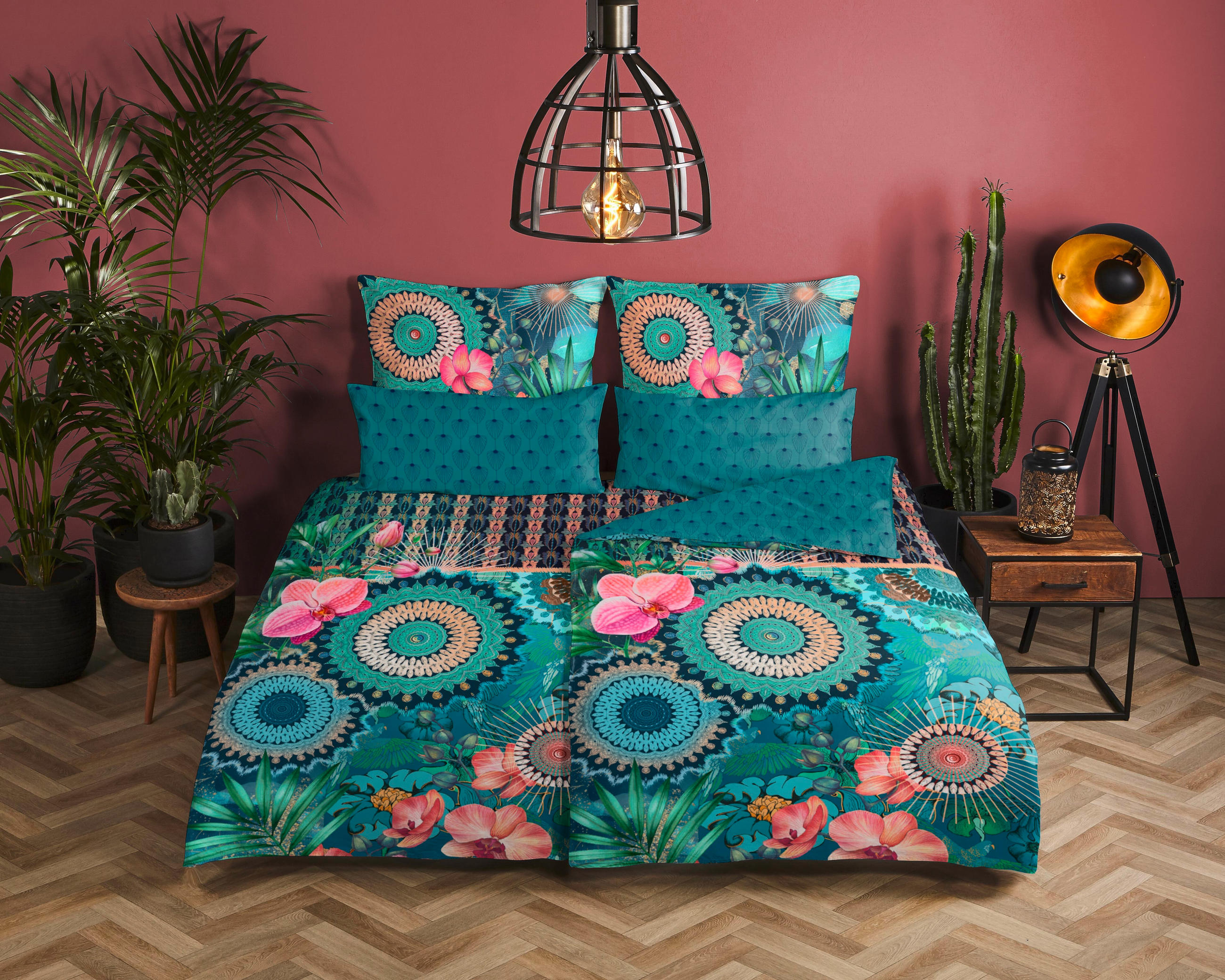WENDEBETTWÄSCHE Valdez Satin 155/220 cm  - Multicolor, Design, Textil (155/220cm)