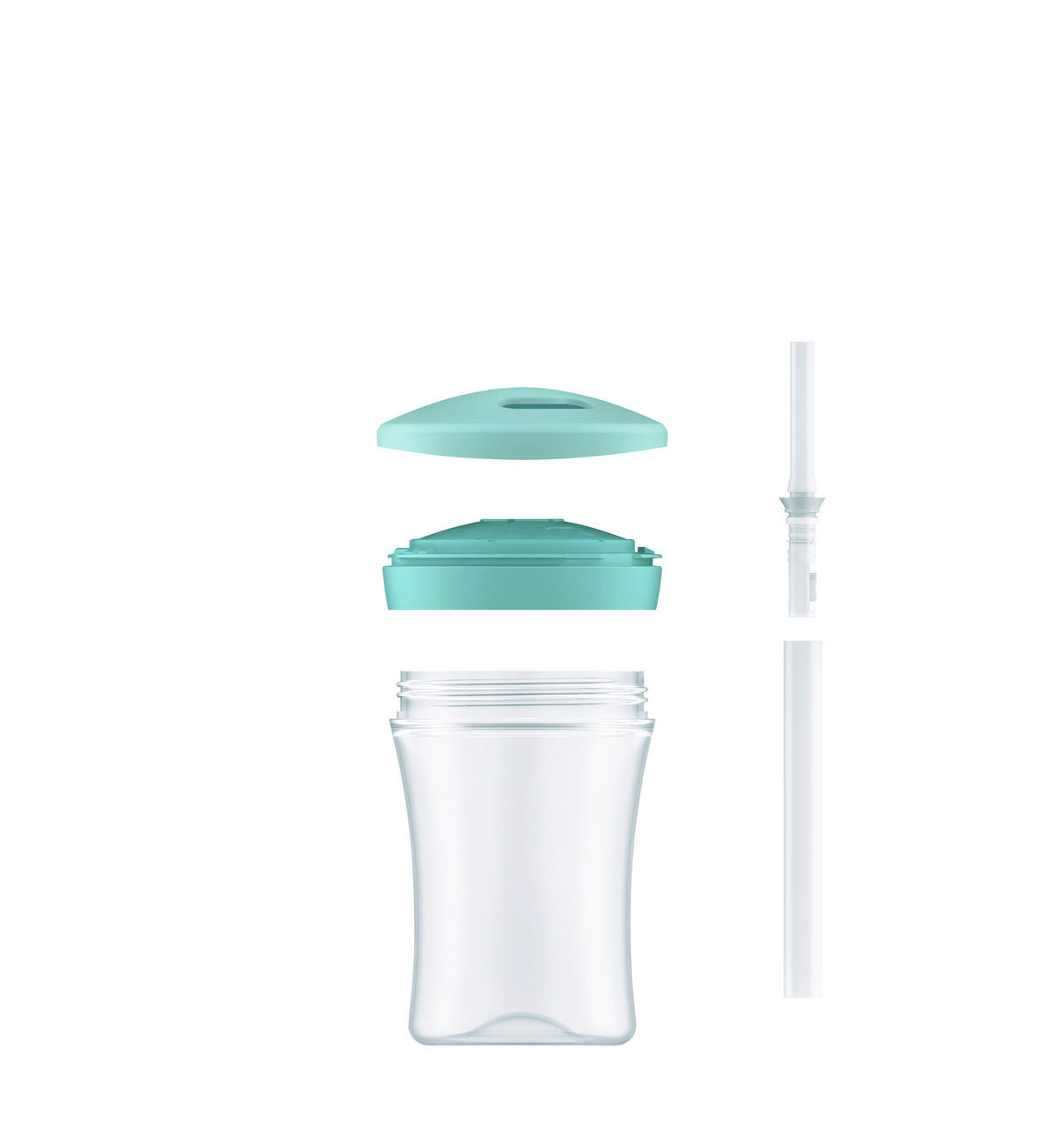 TRINKHALMBECHER NUK First Choice Trinklernbecher Strohhalm, 230ml 230 ml  - Salbeigrün/Mauve, Basics, Kunststoff (230ml) - NUK
