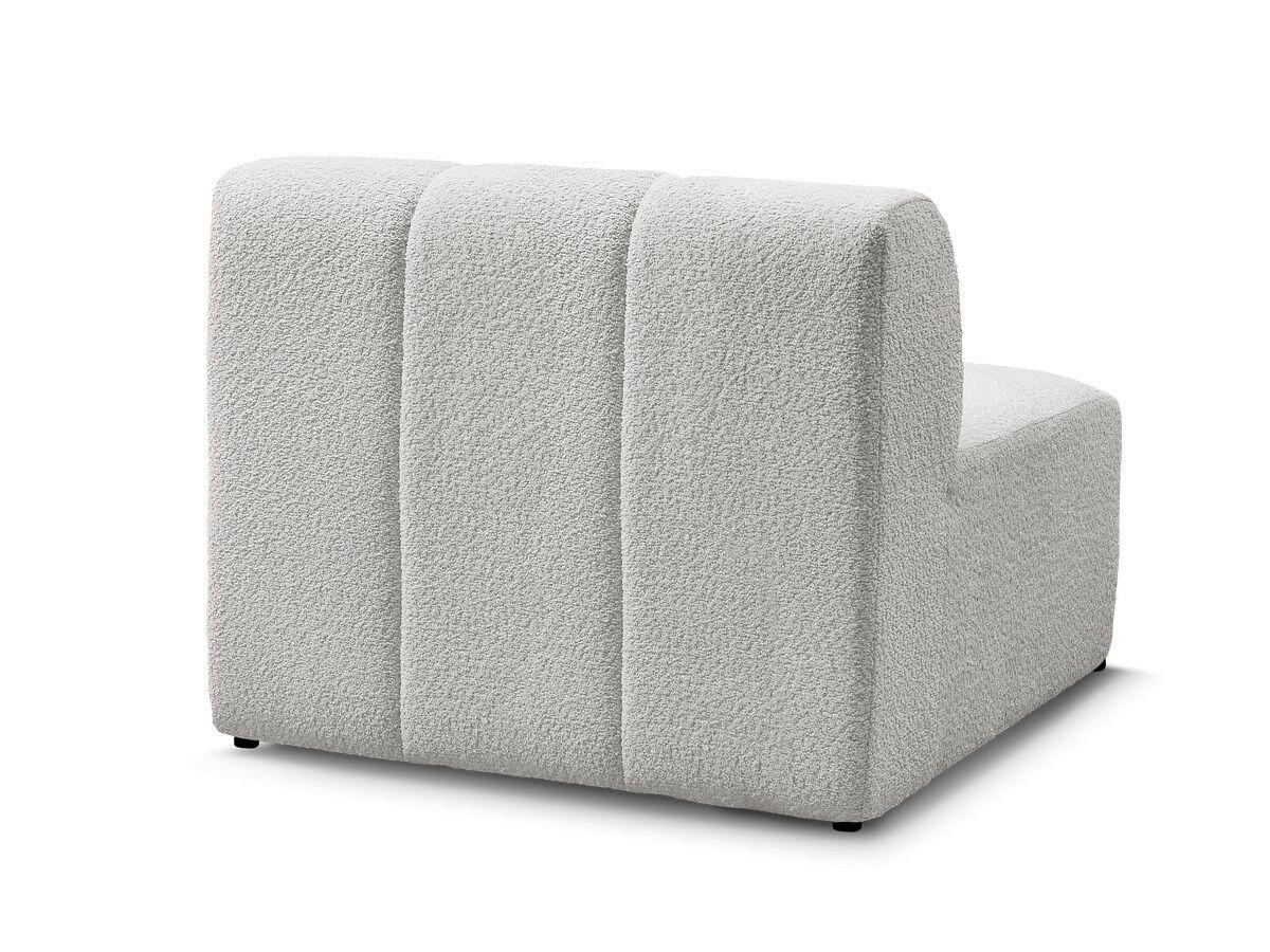 SOFAELEMENT ANNECY Bouclé Hellgrau  - Hellgrau/Schwarz, MODERN, Kunststoff/Textil (91/72/91cm)