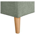 ECKSOFA  in Flachgewebe Hellgrün  306/202 cm  - Buchefarben/Hellgrün, KONVENTIONELL, Holz/Textil (306/202cm) - Carryhome